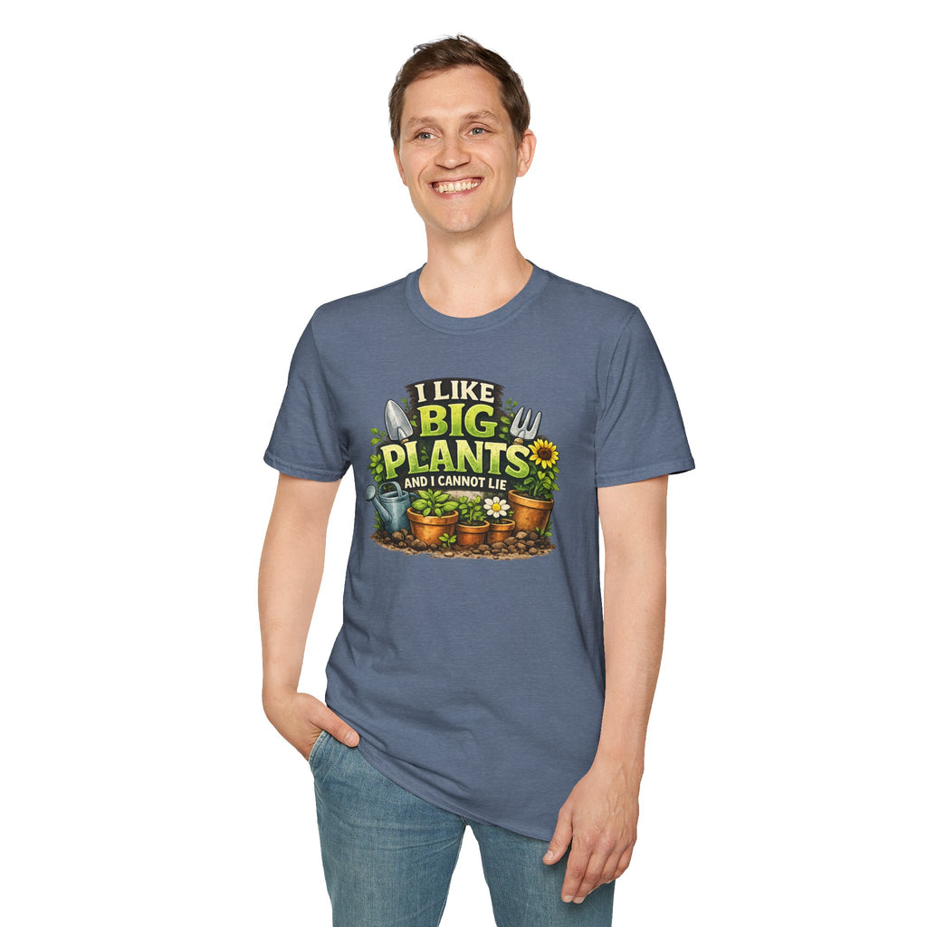 Plant Lover T-Shirt — "I Like Big Plants and I Cannot Lie" Graphic Tee