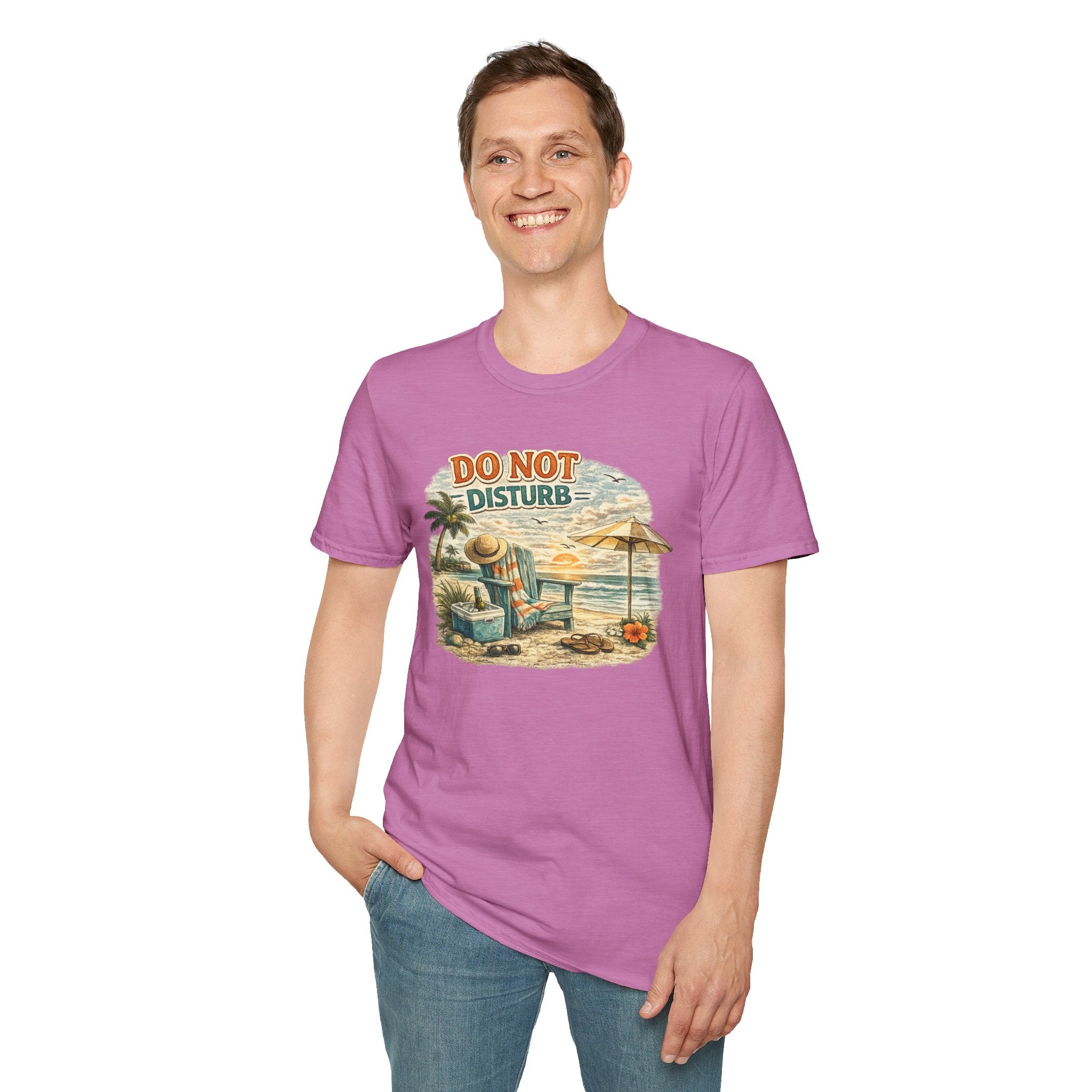 Do Not Disturb Beach T-Shirt — Vintage Sunset Relaxation Tee