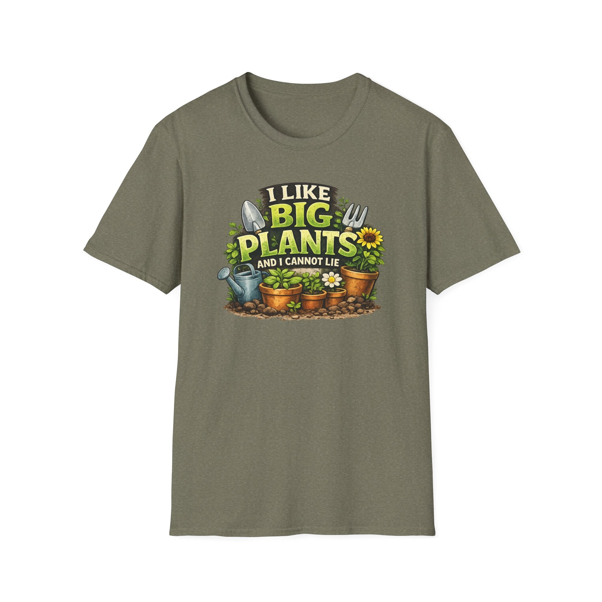 Plant Lover T-Shirt — "I Like Big Plants and I Cannot Lie" Graphic Tee