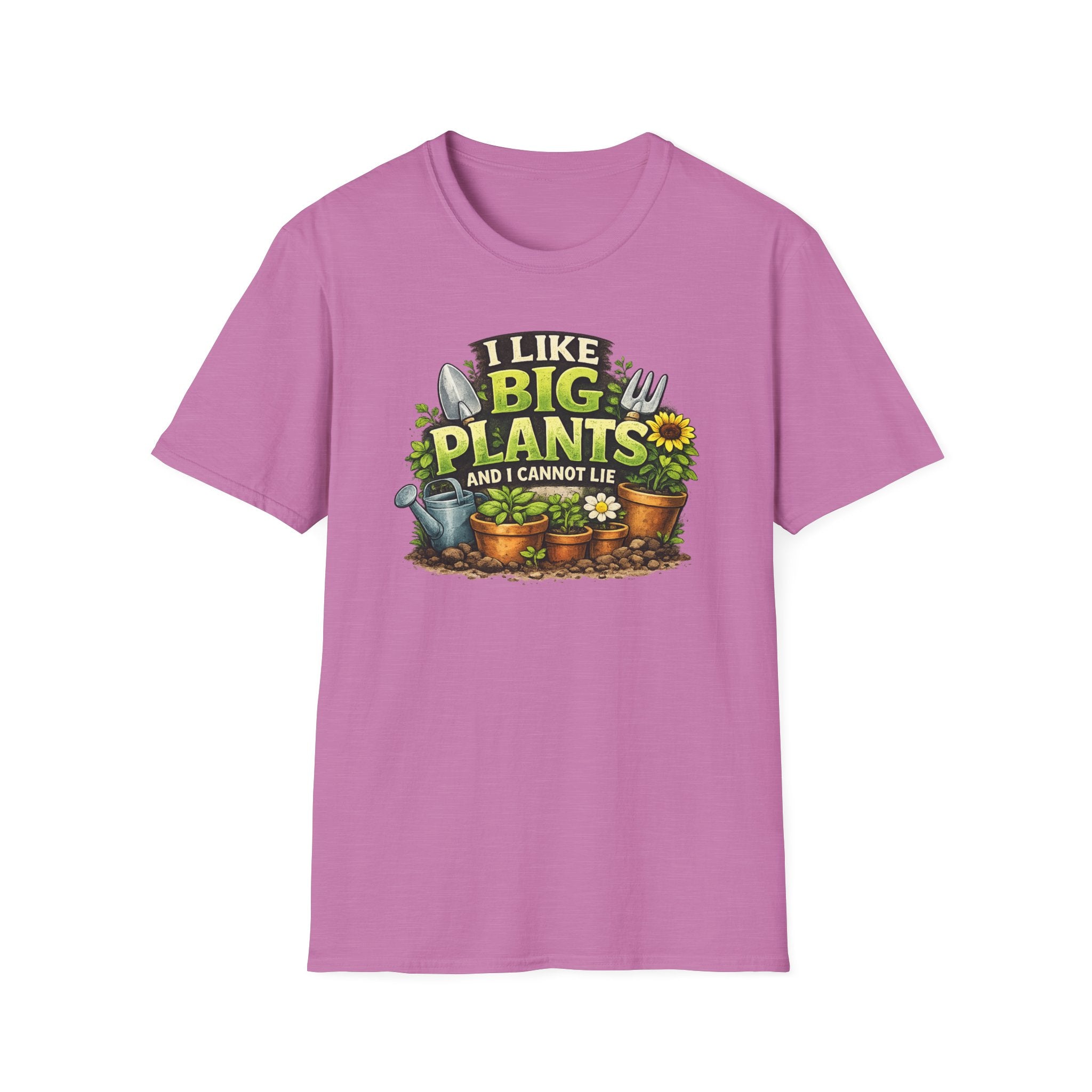 Plant Lover T-Shirt — "I Like Big Plants and I Cannot Lie" Graphic Tee