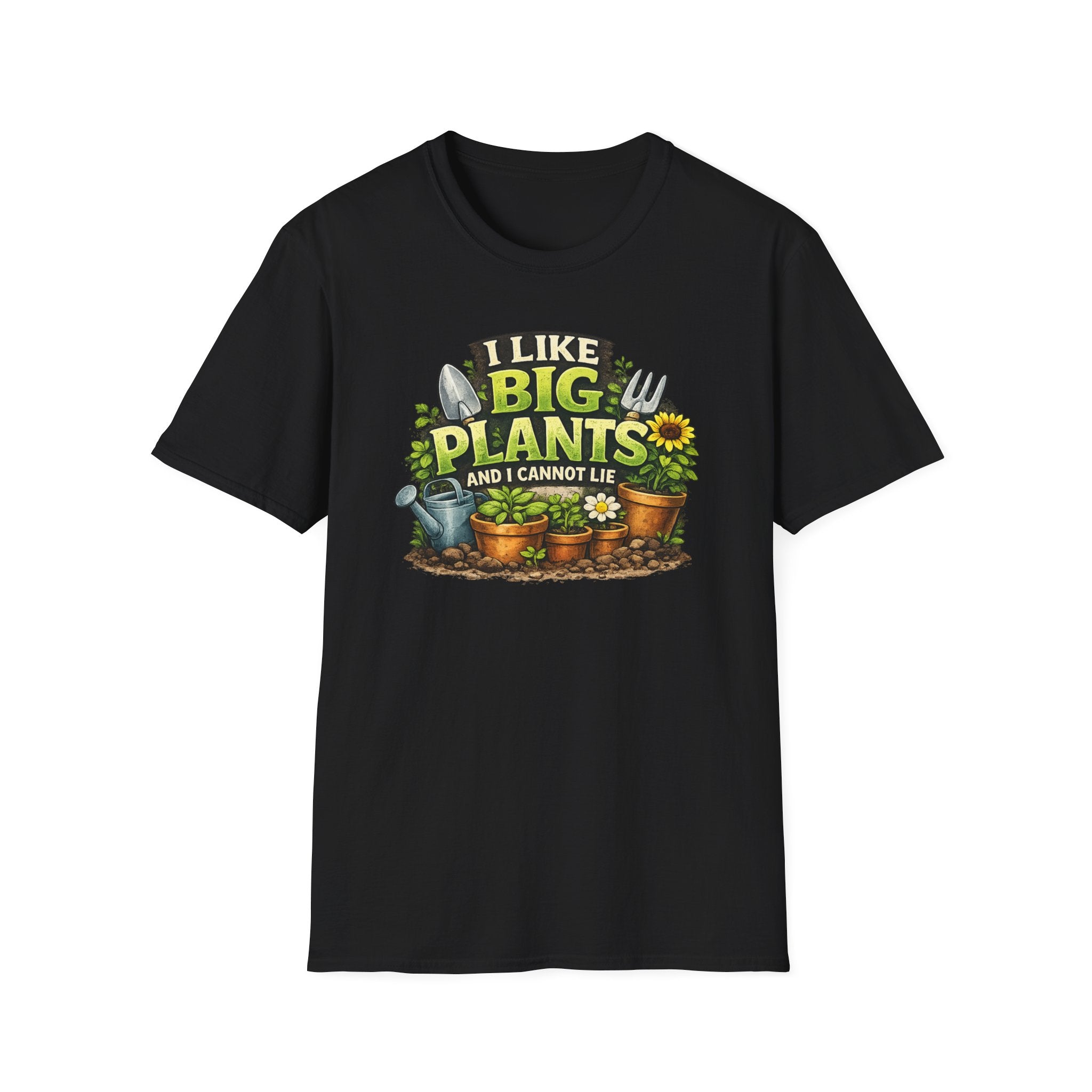 Plant Lover T-Shirt — "I Like Big Plants and I Cannot Lie" Graphic Tee