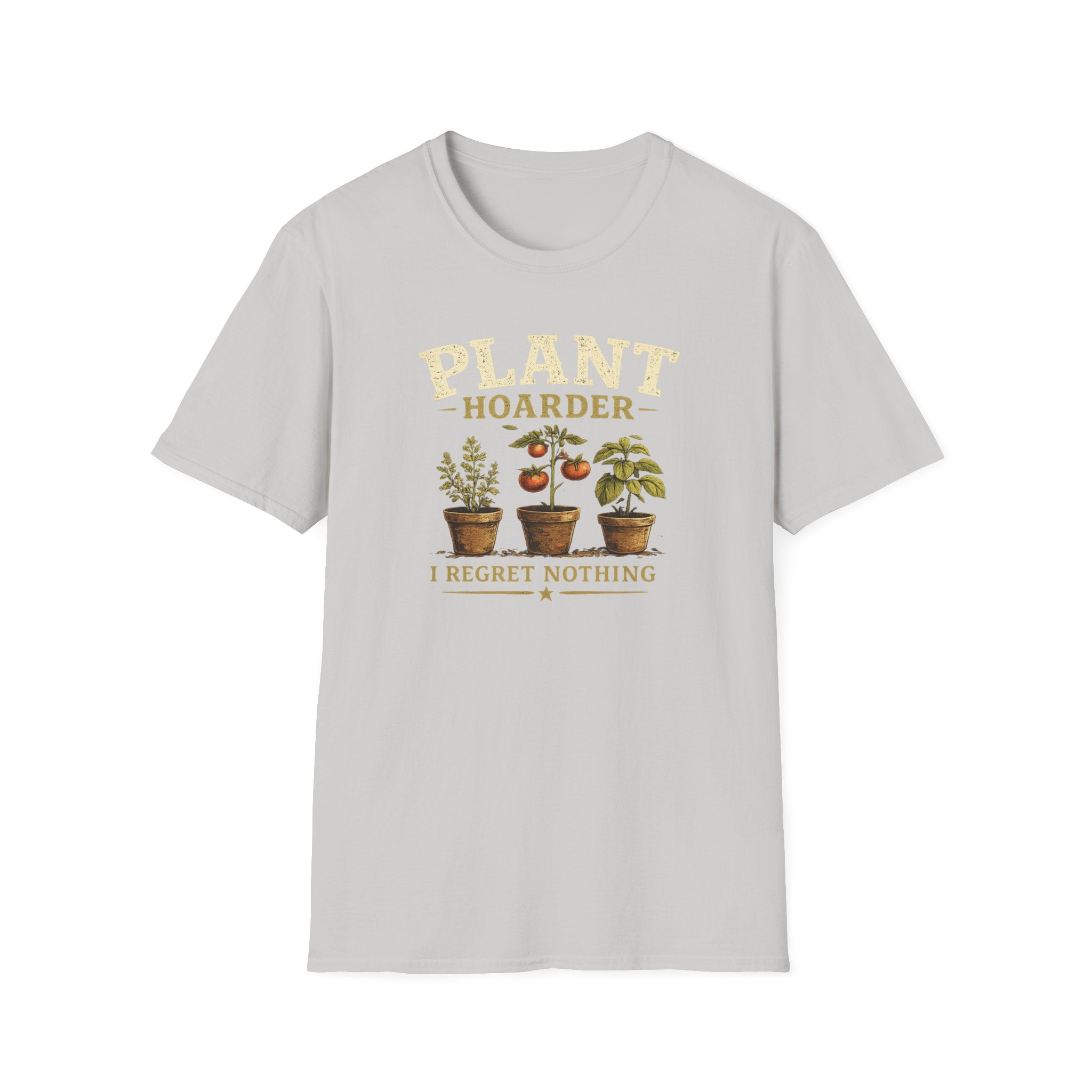 Plant Hoarder T-Shirt — I Regret Nothing Vintage Plant Lover Tee