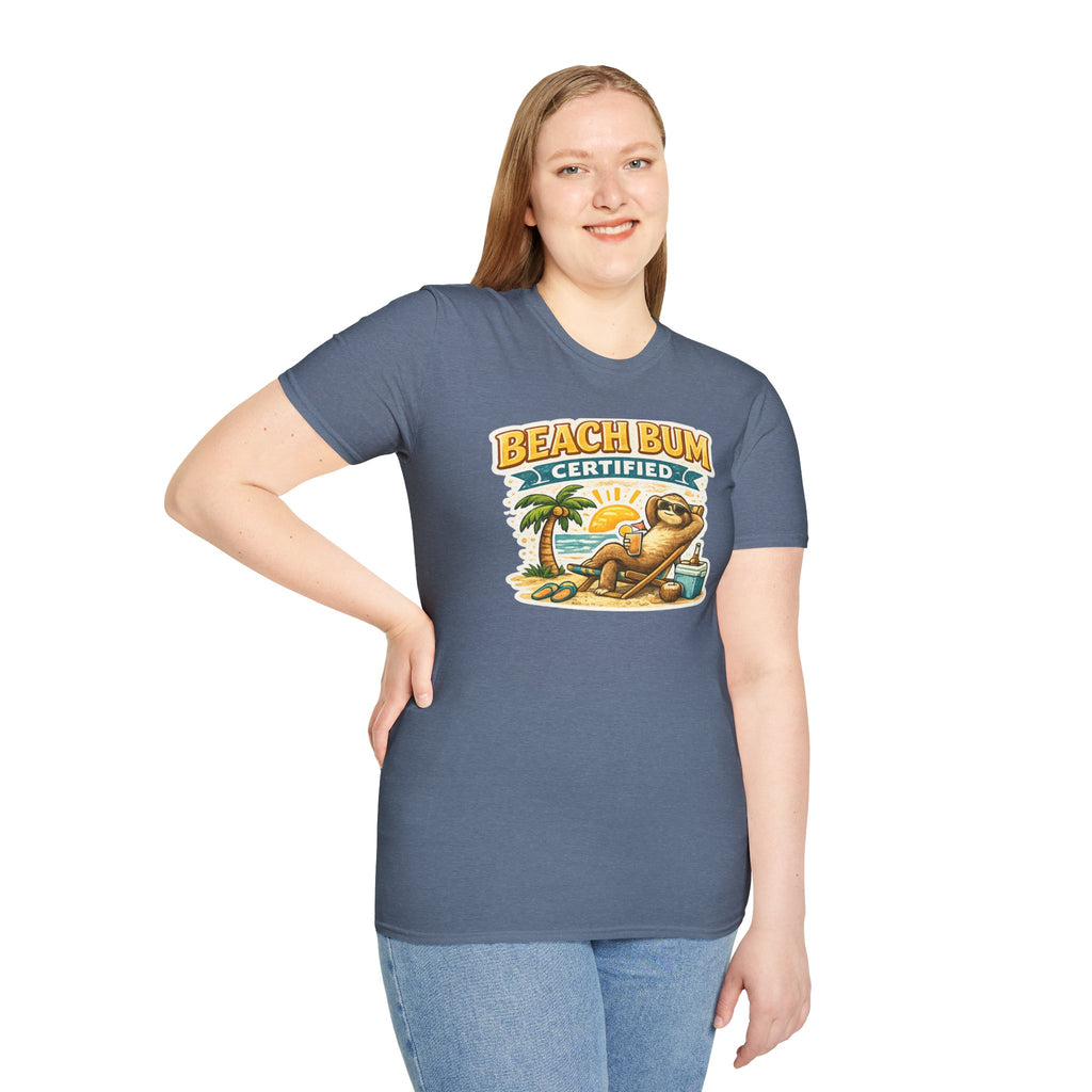 Beach Bum Certified T-Shirt — Retro Tropical Vacation Tee