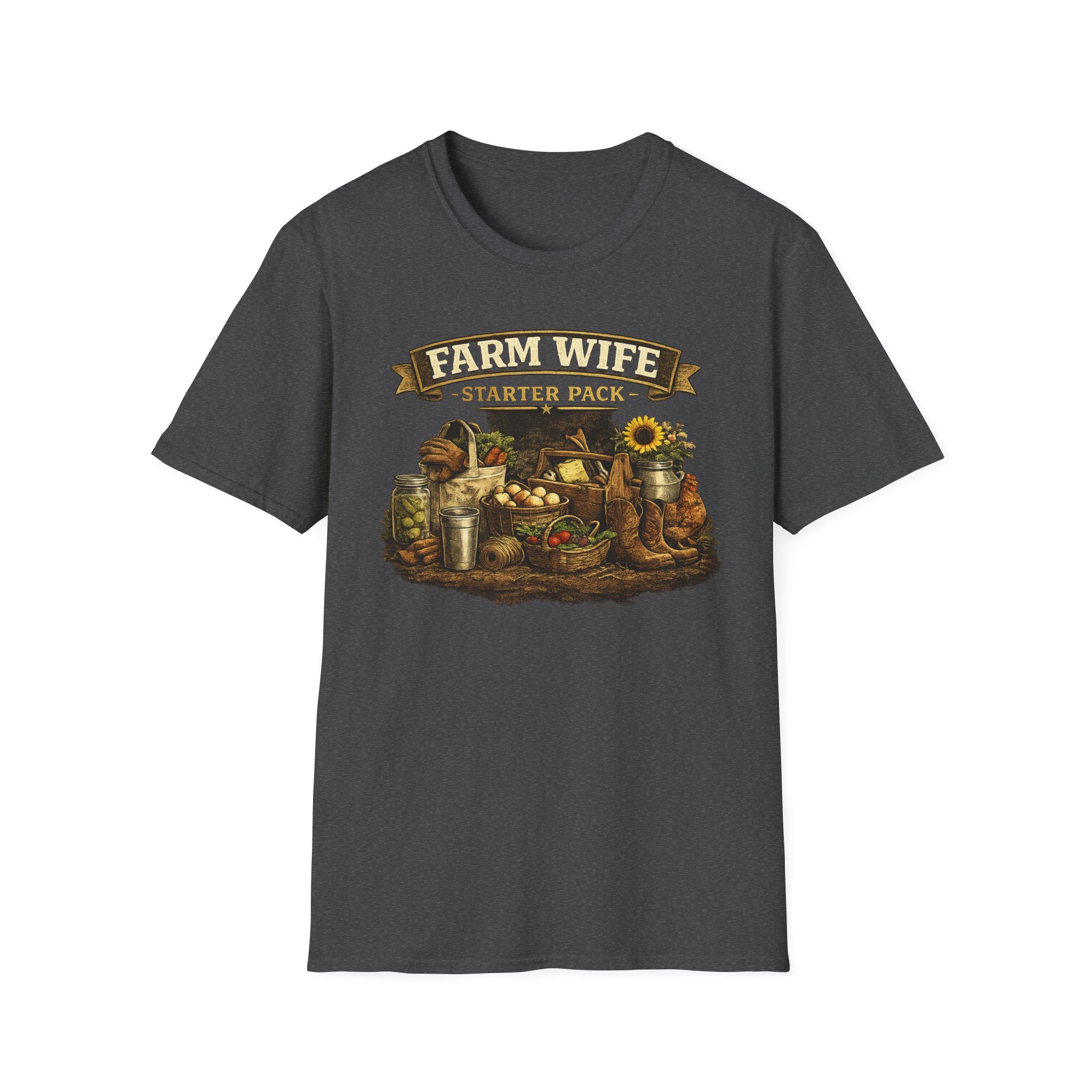 Farm Wife Starter Pack T-Shirt — Rustic Country Farming Tee for Women
