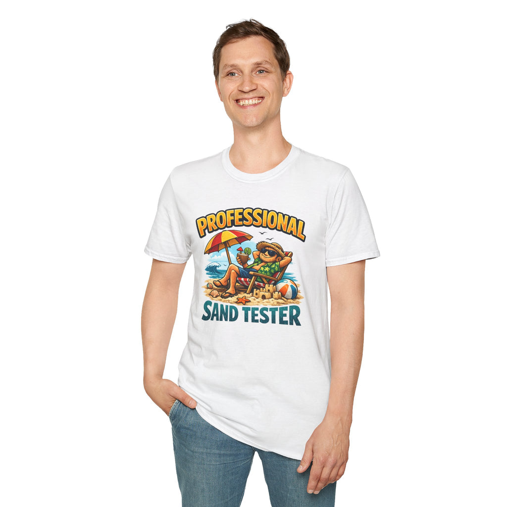 Professional Sand Tester T‑Shirt — Beach Vacation Funny Graphic Tee