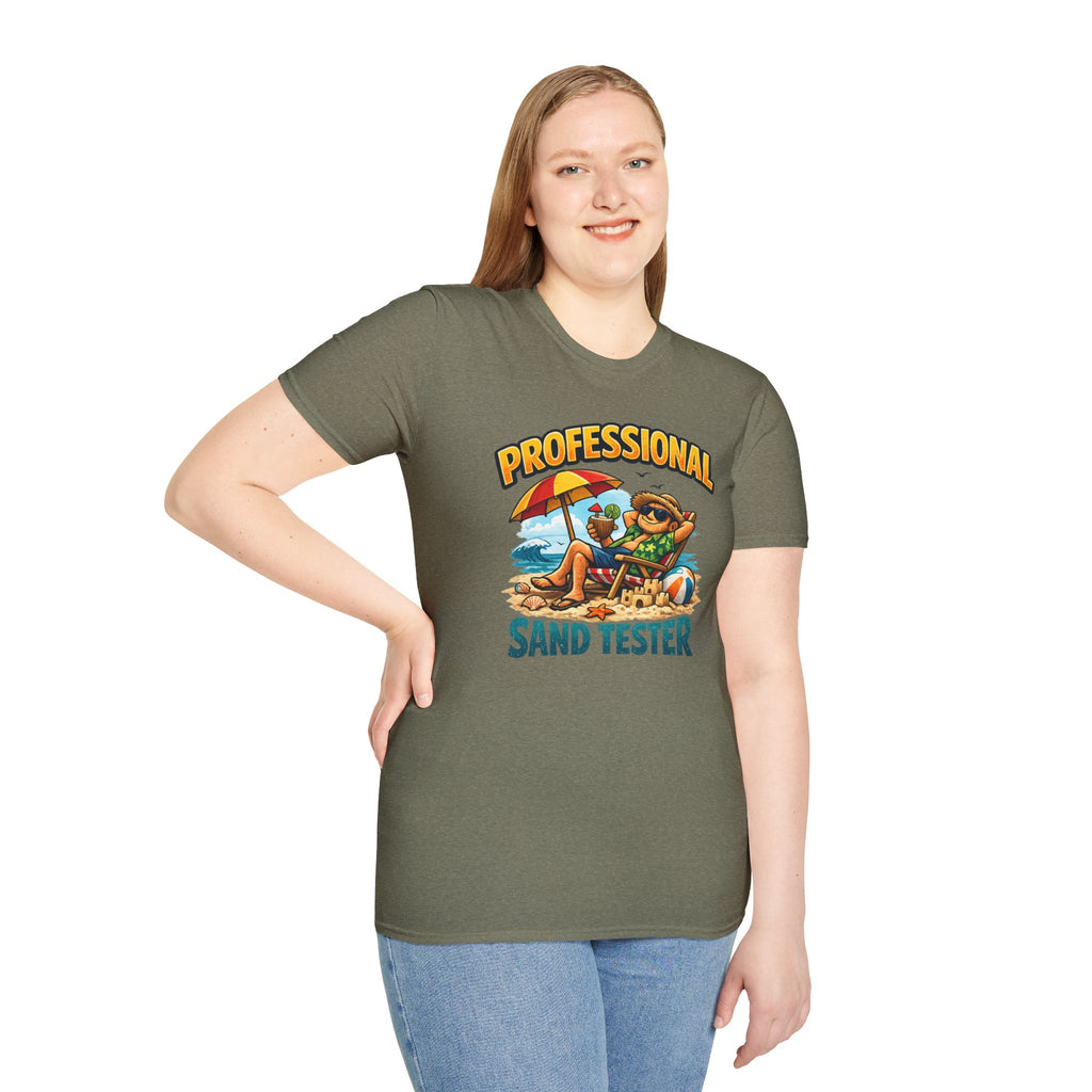 Professional Sand Tester T‑Shirt — Beach Vacation Funny Graphic Tee