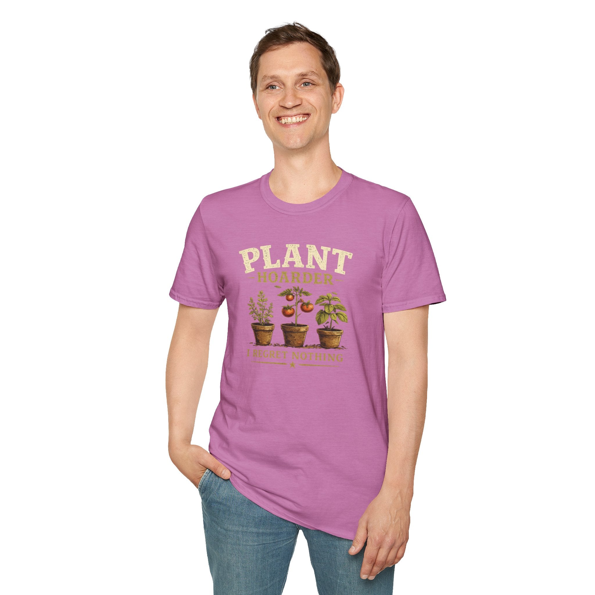 Plant Hoarder T-Shirt — I Regret Nothing Vintage Plant Lover Tee