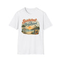 Sunburnt and Unbothered T-Shirt — Retro Beach Vacation Tee