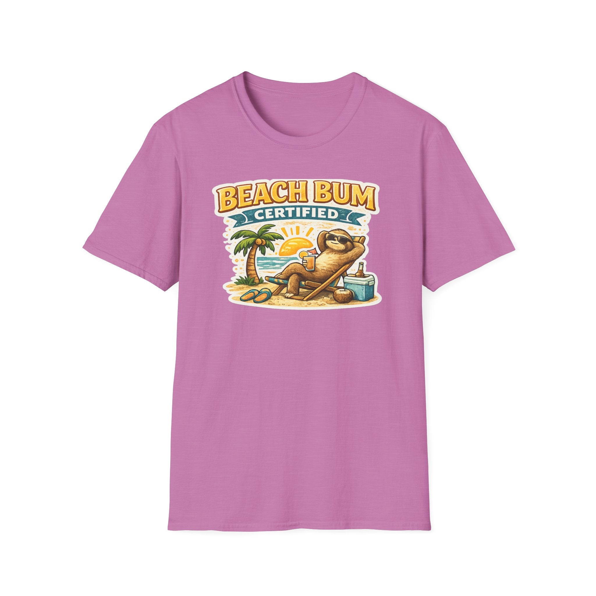 Beach Bum Certified T-Shirt — Retro Tropical Vacation Tee