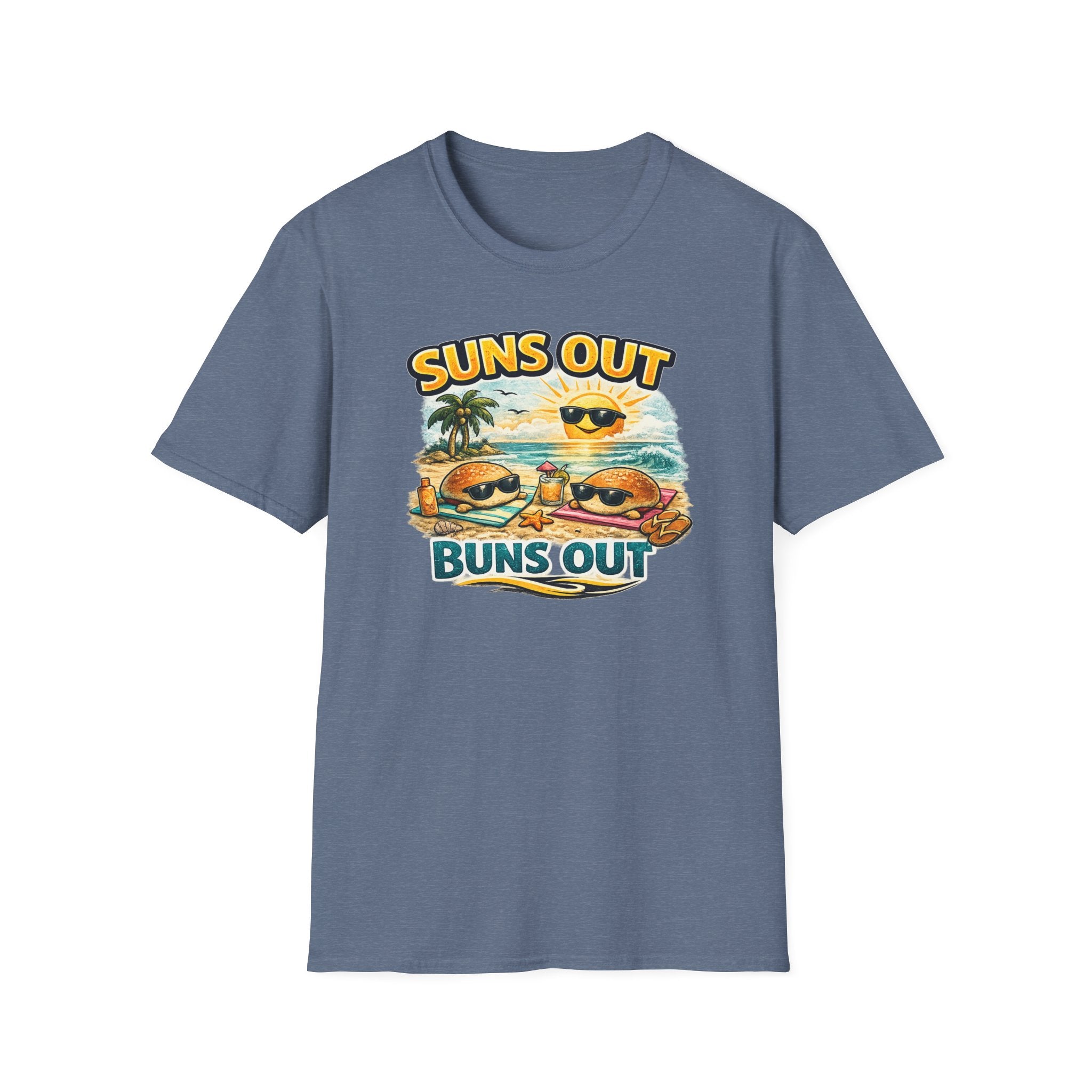 T-Shirt — "Suns Out Buns Out" Beach Vacation Graphic Tee