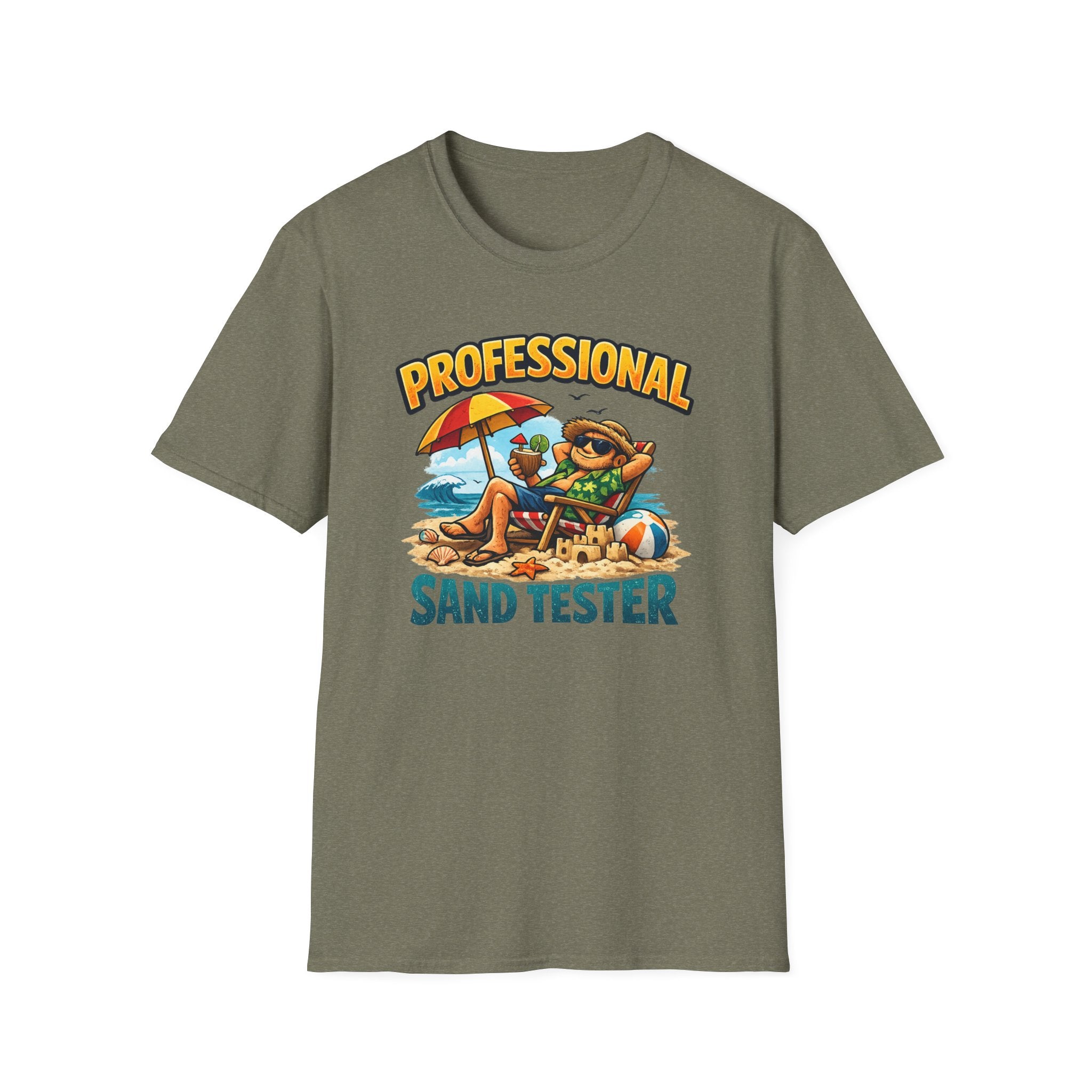 Professional Sand Tester T‑Shirt — Beach Vacation Funny Graphic Tee