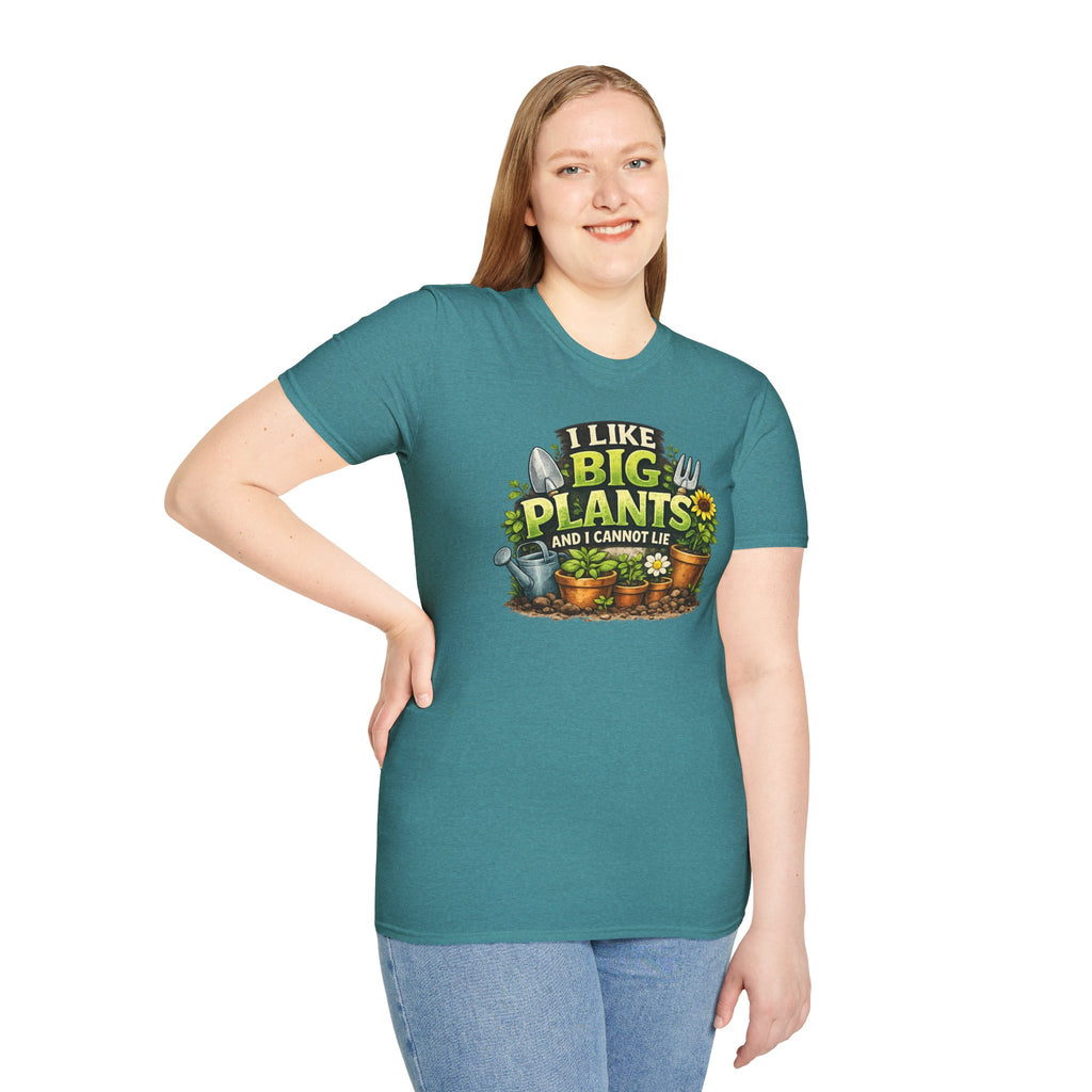 Plant Lover T-Shirt — "I Like Big Plants and I Cannot Lie" Graphic Tee
