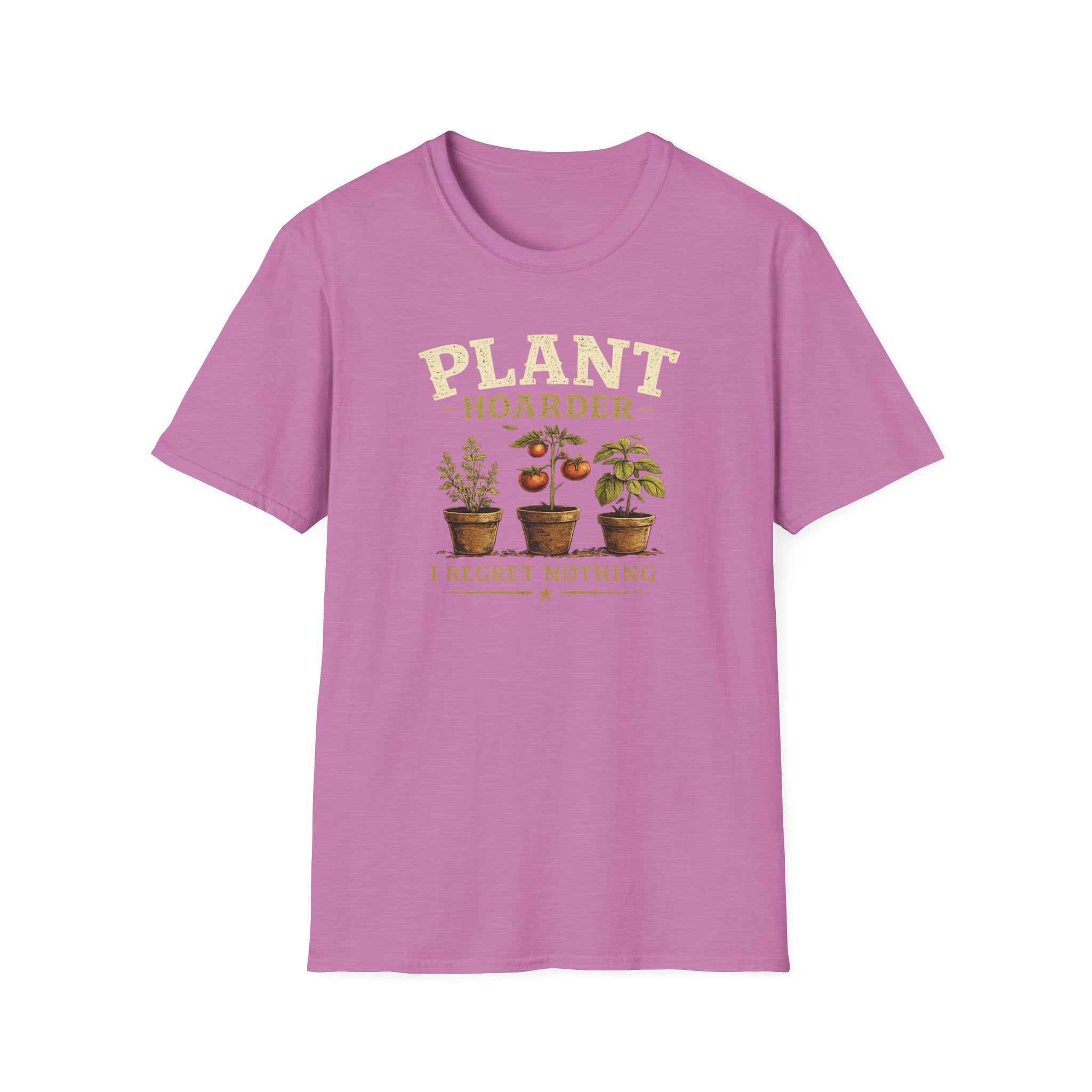 Plant Hoarder T-Shirt — I Regret Nothing Vintage Plant Lover Tee