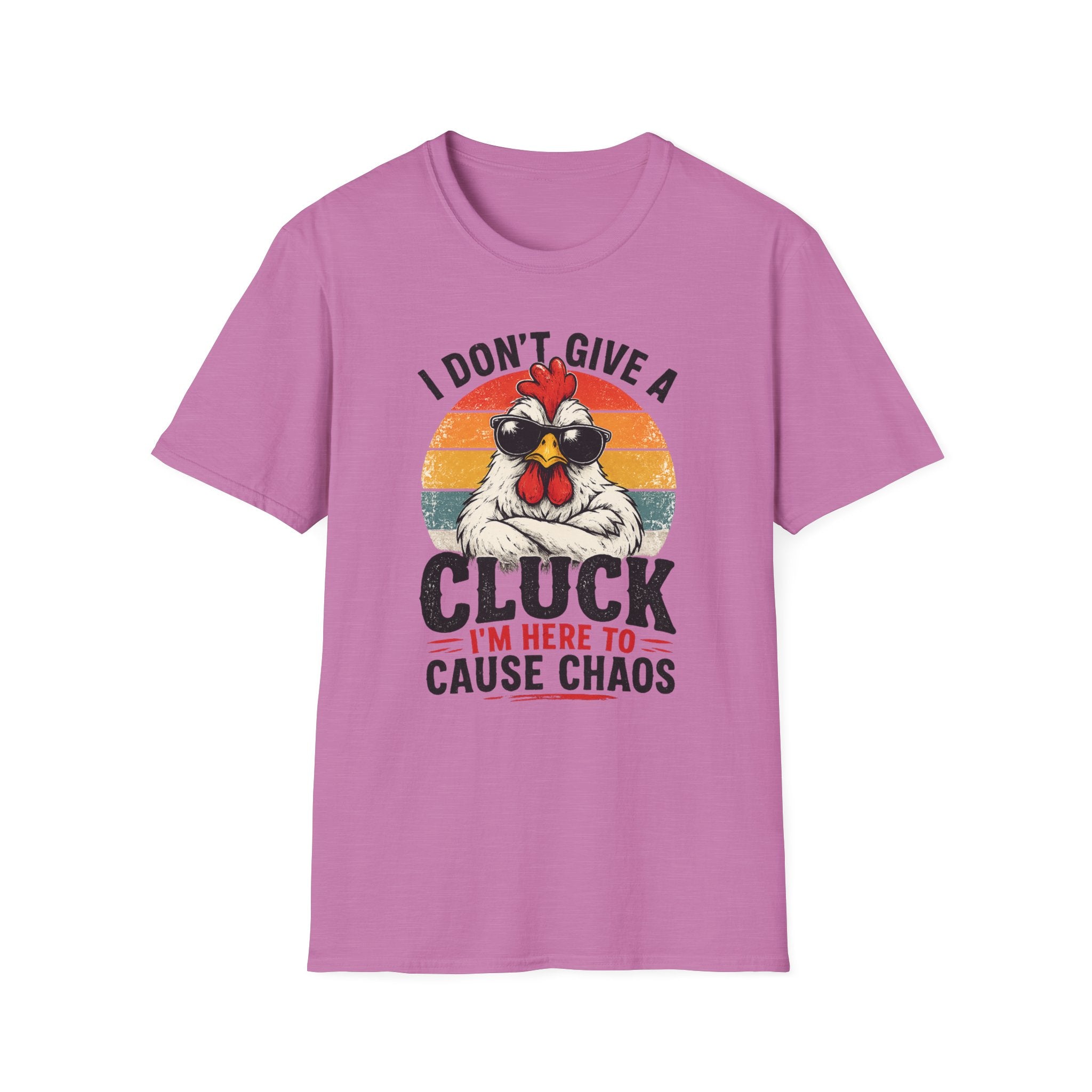 Chicken Tee — "I Don't Give a Cluck" Retro Graphic T-Shirt