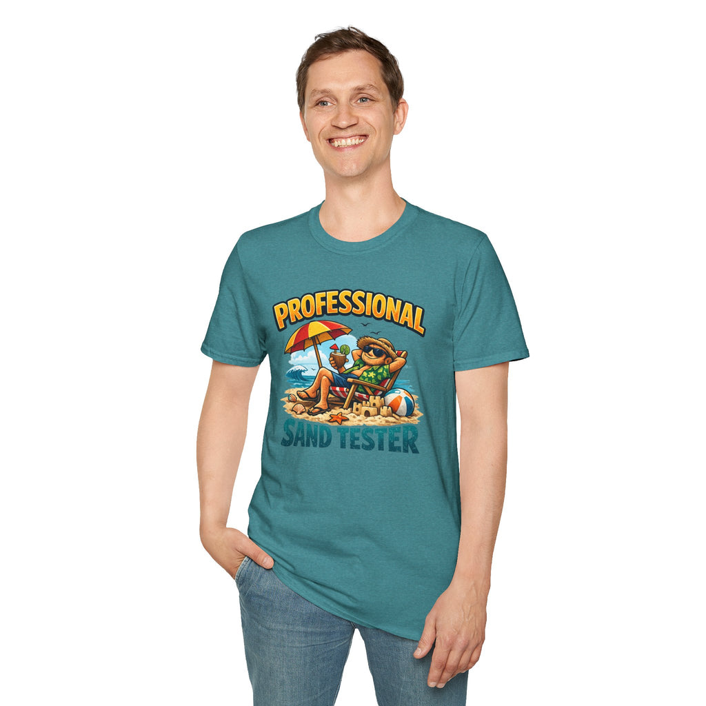 Professional Sand Tester T‑Shirt — Beach Vacation Funny Graphic Tee