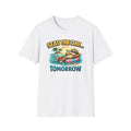 Seas the Day Sloth T-Shirt — Funny Tropical "Seas the Day... Tomorrow" Tee