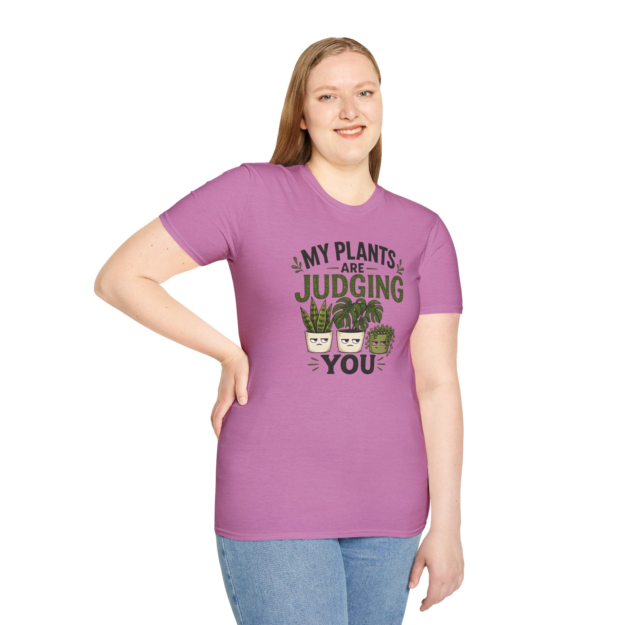T-Shirt — “My Plants Are Judging You” Plant Lover Graphic Tee