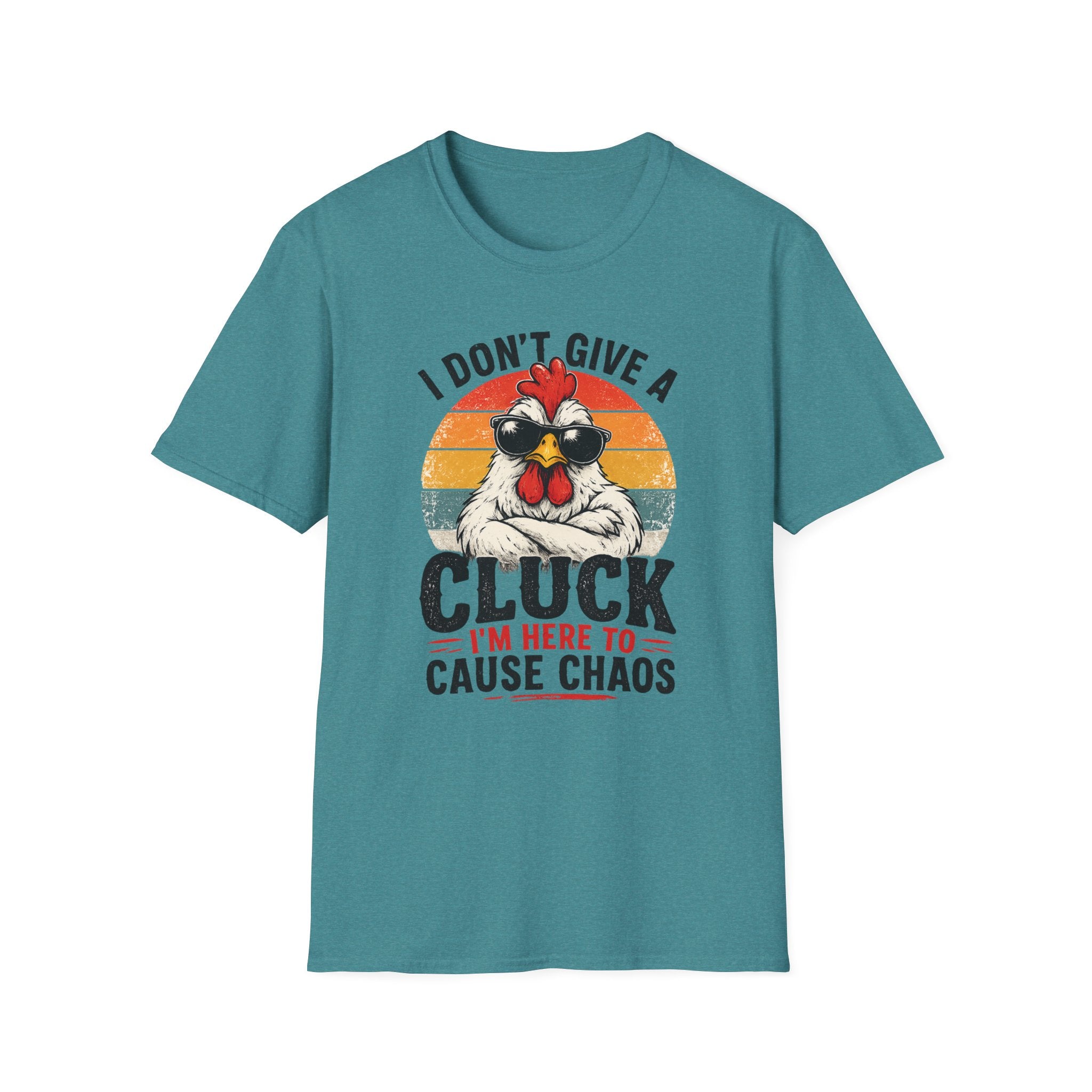 Chicken Tee — "I Don't Give a Cluck" Retro Graphic T-Shirt