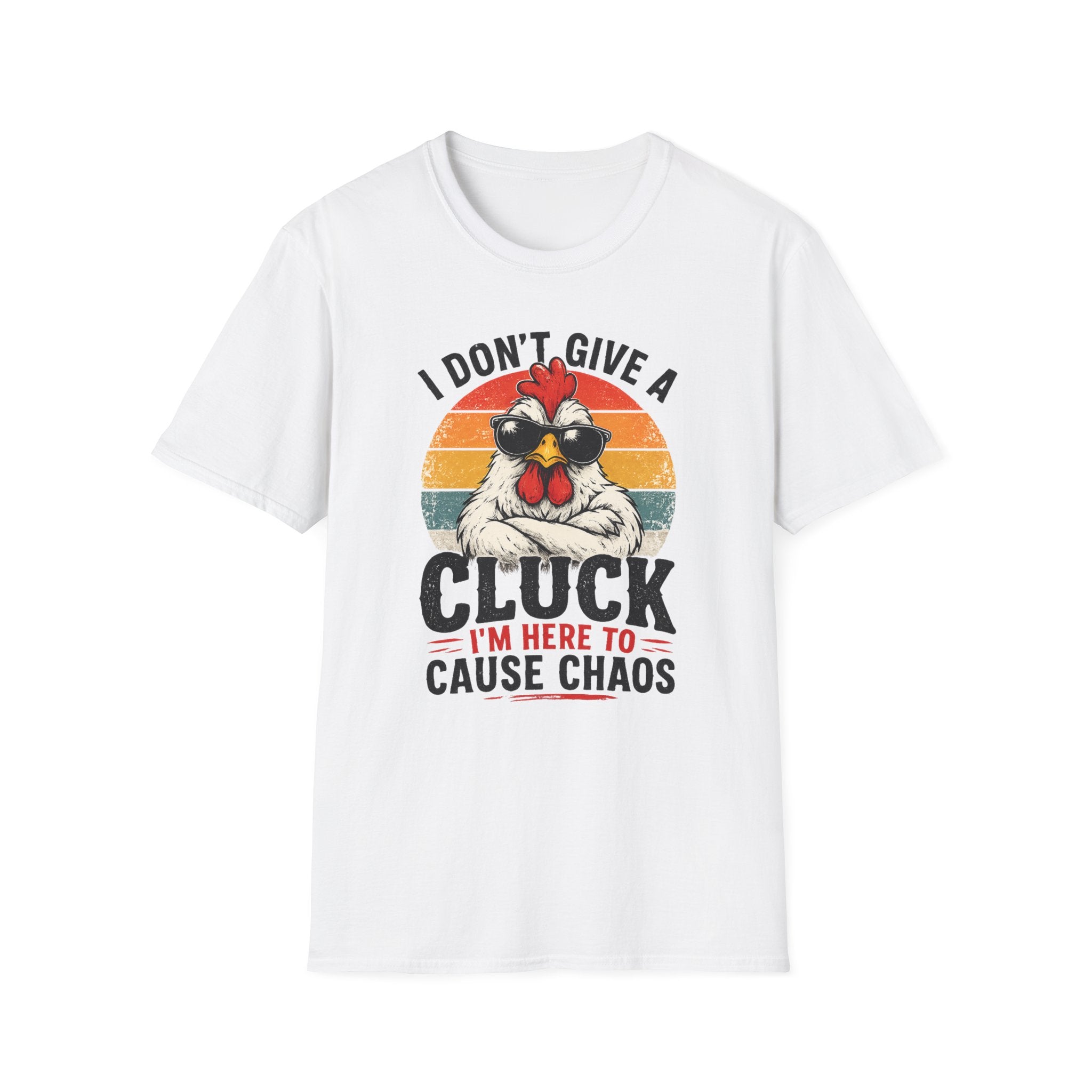 Chicken Tee — "I Don't Give a Cluck" Retro Graphic T-Shirt
