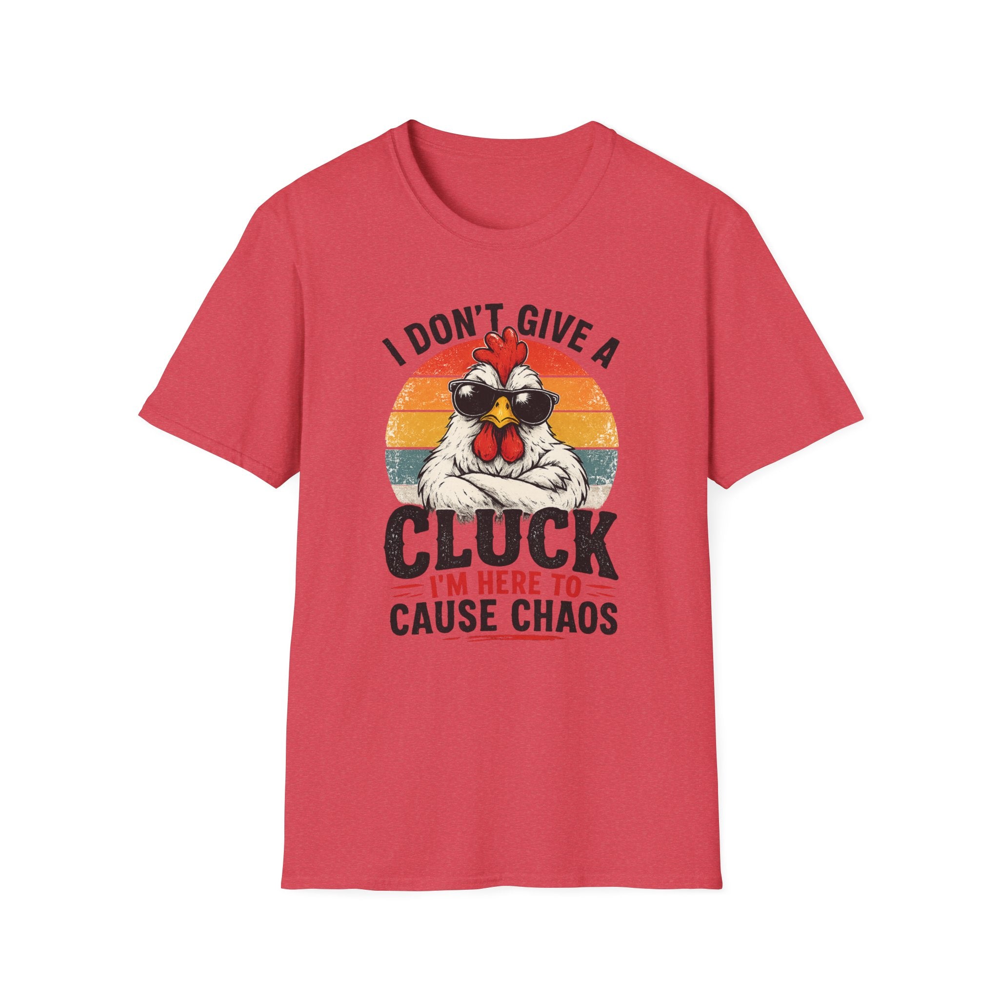 Chicken Tee — "I Don't Give a Cluck" Retro Graphic T-Shirt