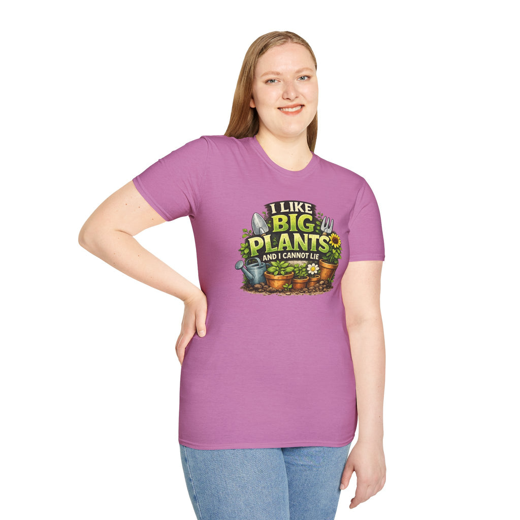 Plant Lover T-Shirt — "I Like Big Plants and I Cannot Lie" Graphic Tee