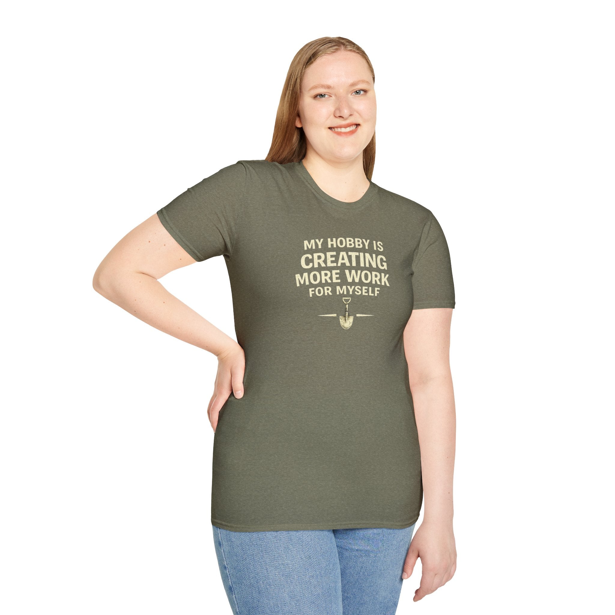 Funny Entrepreneur T-Shirt — “My Hobby Is Creating More Work For Myself” Motivational Tee
