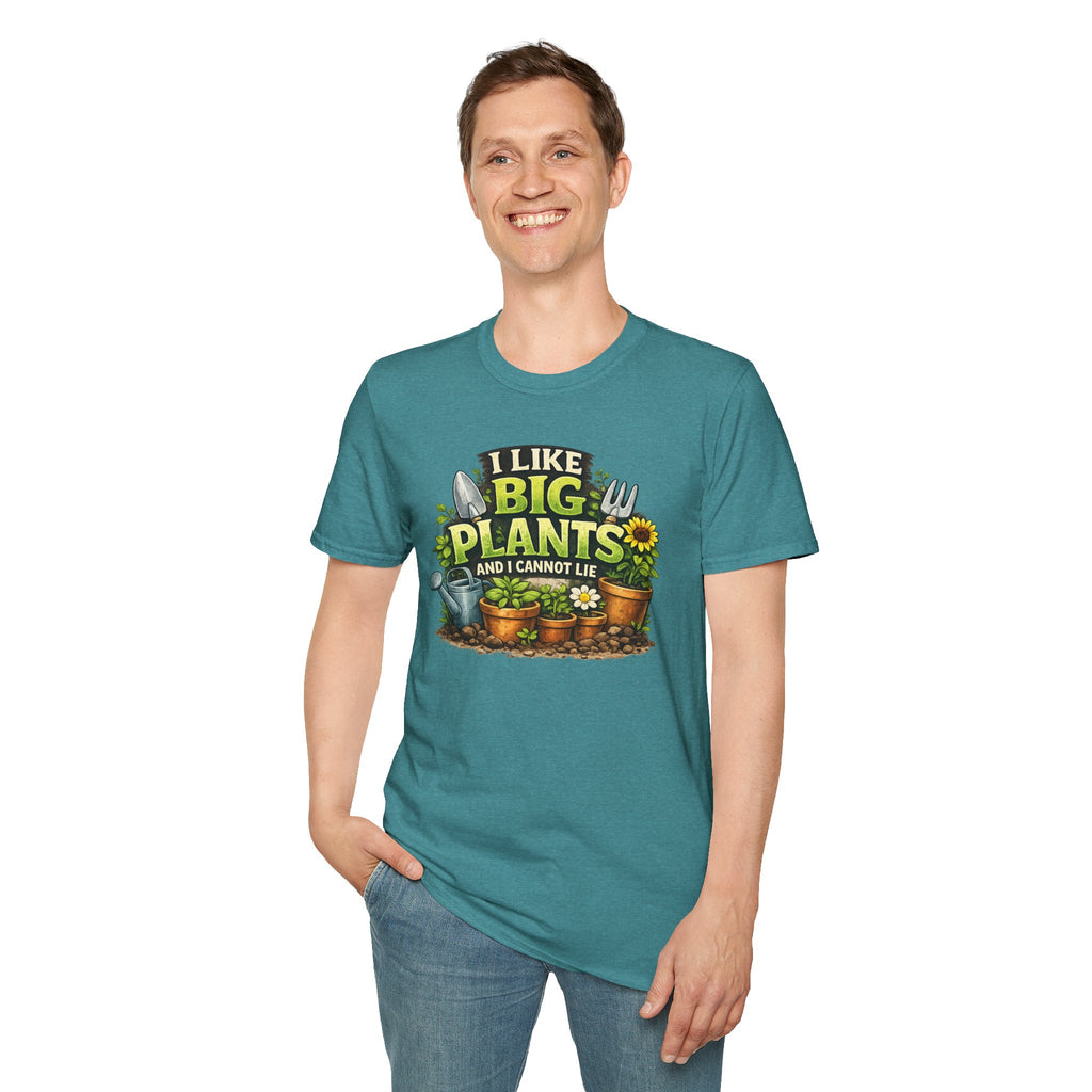 Plant Lover T-Shirt — "I Like Big Plants and I Cannot Lie" Graphic Tee