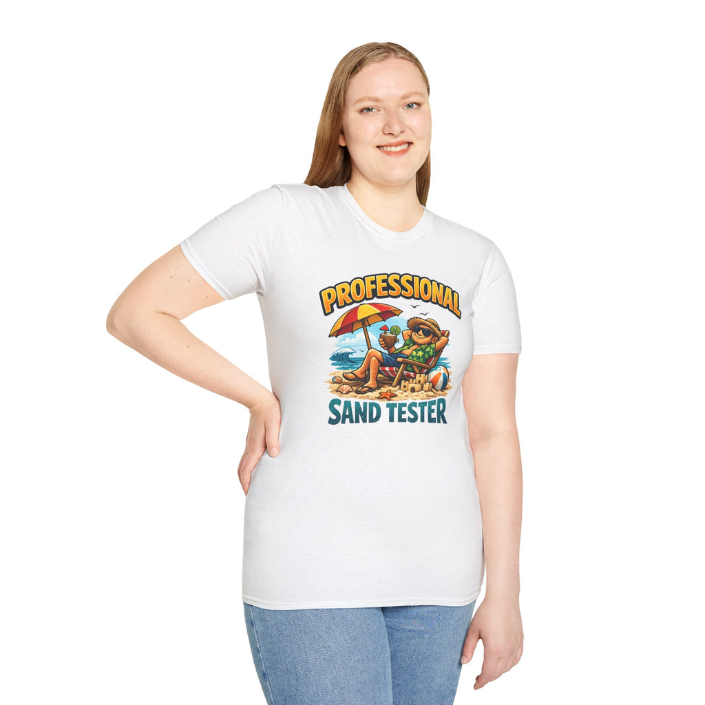 Professional Sand Tester T‑Shirt — Beach Vacation Funny Graphic Tee