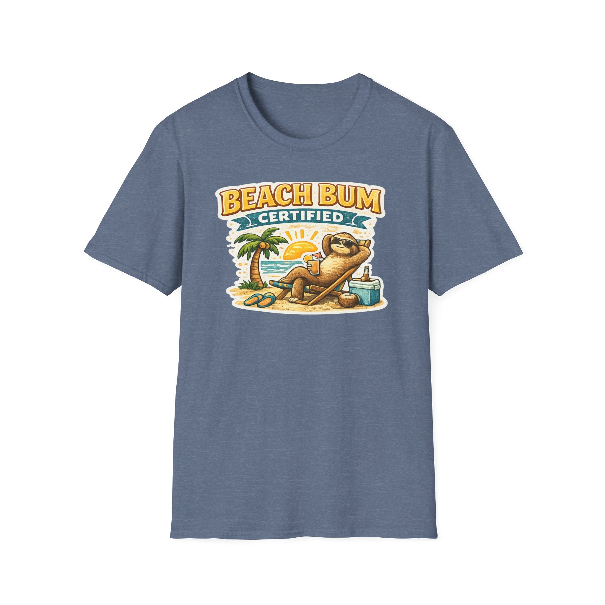 Beach Bum Certified T-Shirt — Retro Tropical Vacation Tee