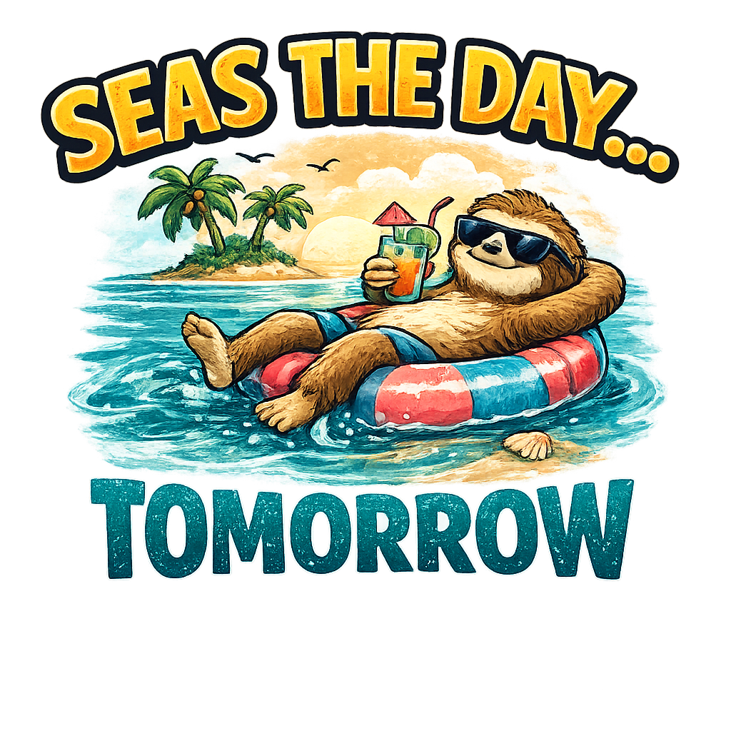 Seas The Day... Tomorrow Sticker