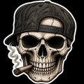 Skull - Backwards Cap